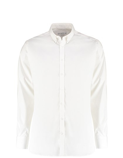 Kustom Kit - Men´s Slim Fit Stretch Oxford Shirt Long Sleeve