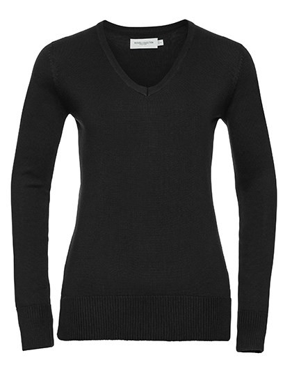 Russell Collection - Ladies´ V-Neck Knitted Pullover