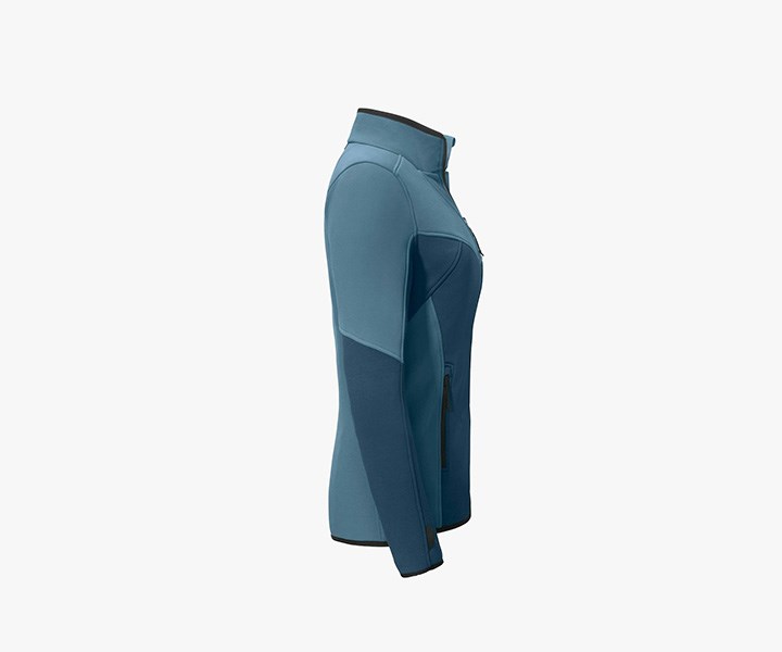 Allwettertalent Softshelljacke Damen, Blau