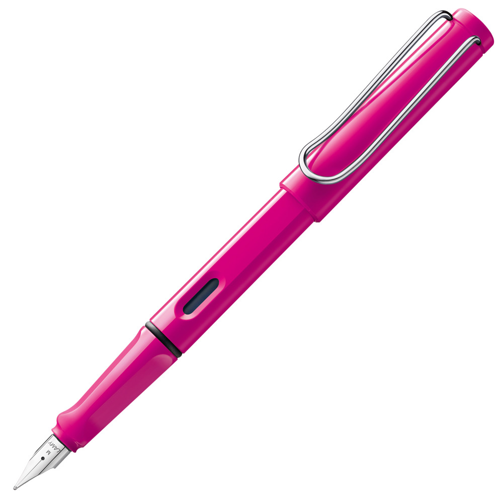 Füllhalter LAMY safari steel black - pink