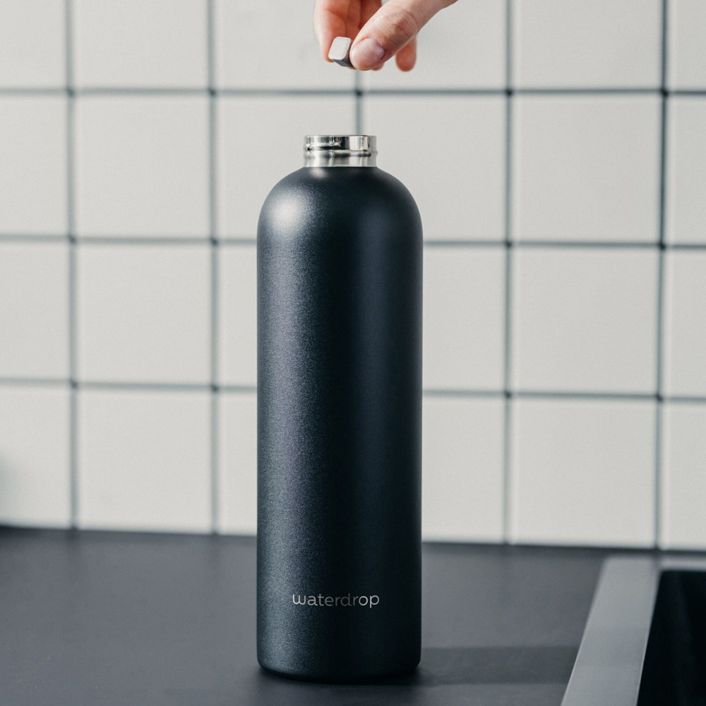 Waterdrop Edelstahlflasche mit Stahldeckel 600 ml
