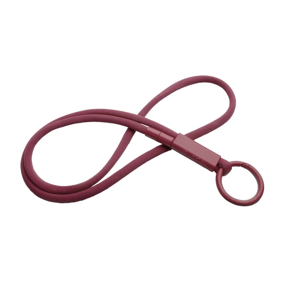 Tubyard Lanyard mit Band aus recyceltem Kunststoff - bordeaux