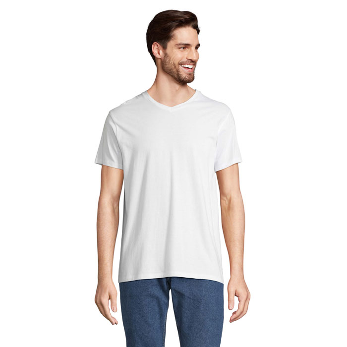 REGENT V - REGENT V  V-NECK T-SHIRT - White