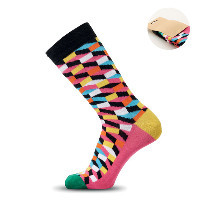 FUNNY L - Socken 43-46 - Fuchsie
