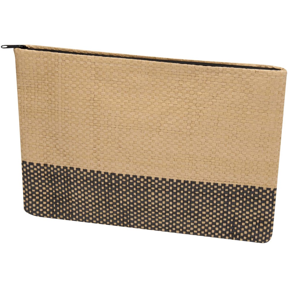 Rhythm Strohpapier Beutel mit Reißverschluss, 3 l - schwarz