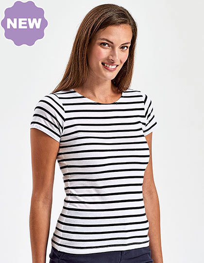 Asquith & Fox - Women´s Marinière Coastal Short Sleeve Tee