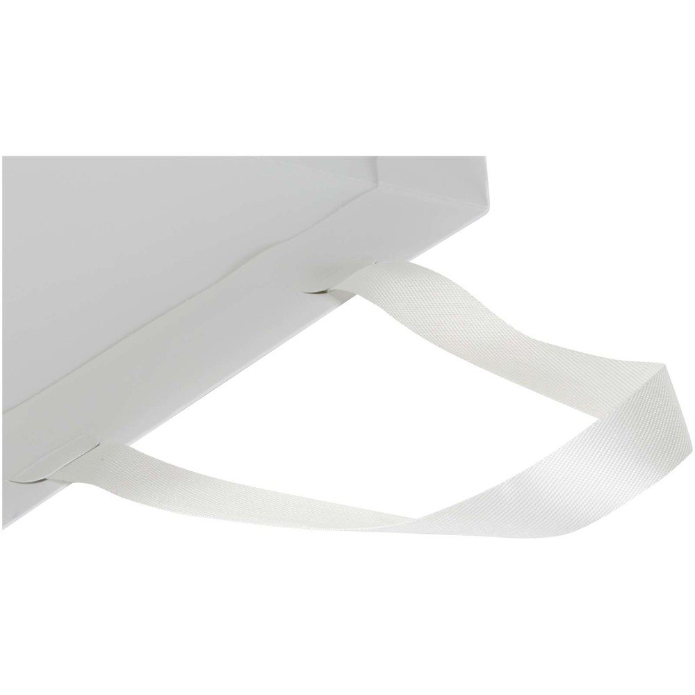 Smartfold Papiertüte, 230 g/m², mit Bandgriffen und matter Laminierung – 31 x 12 x 39 cm