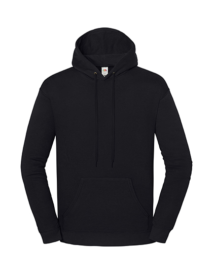 Fruit of the Loom - ICONIC 250 Hooded Sweat - Black
