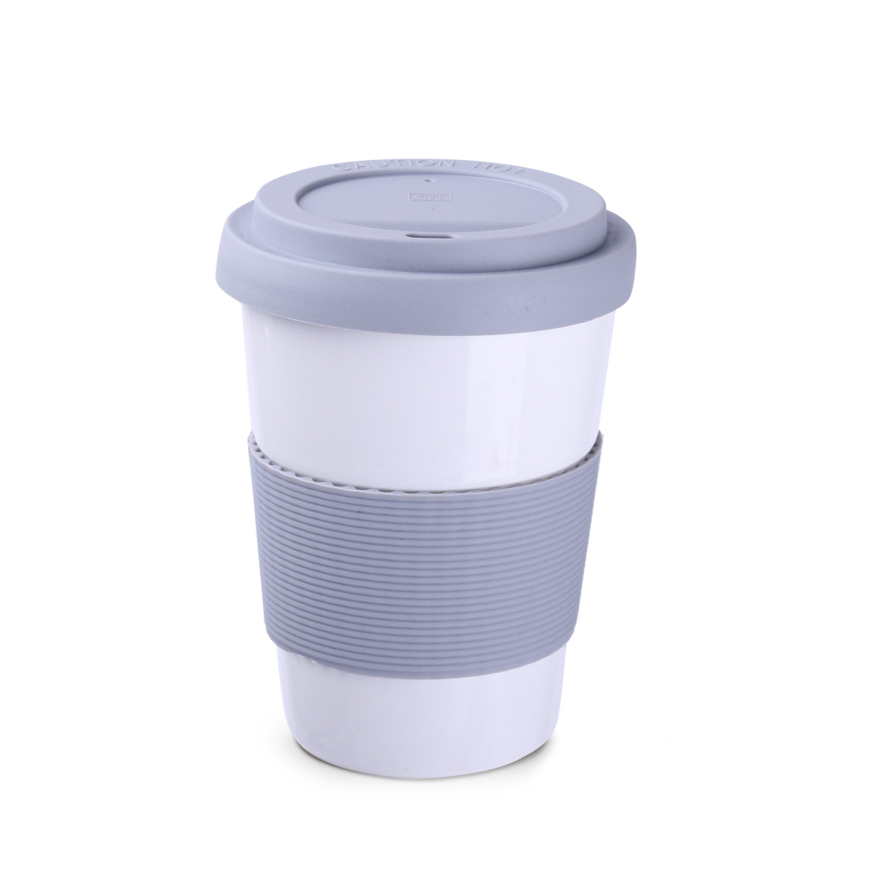 Becher Coffee2go Classic 350ml weiß - gray