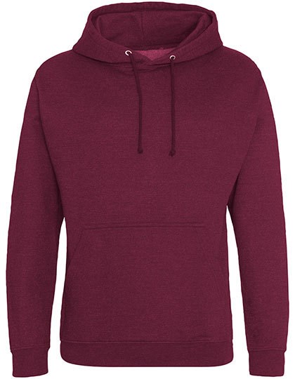 Just Hoods - College Hoodie - Burgundy Smoke