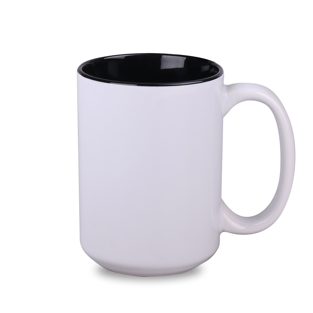 Becher Nevada Duo 450ml weiß/schwarz