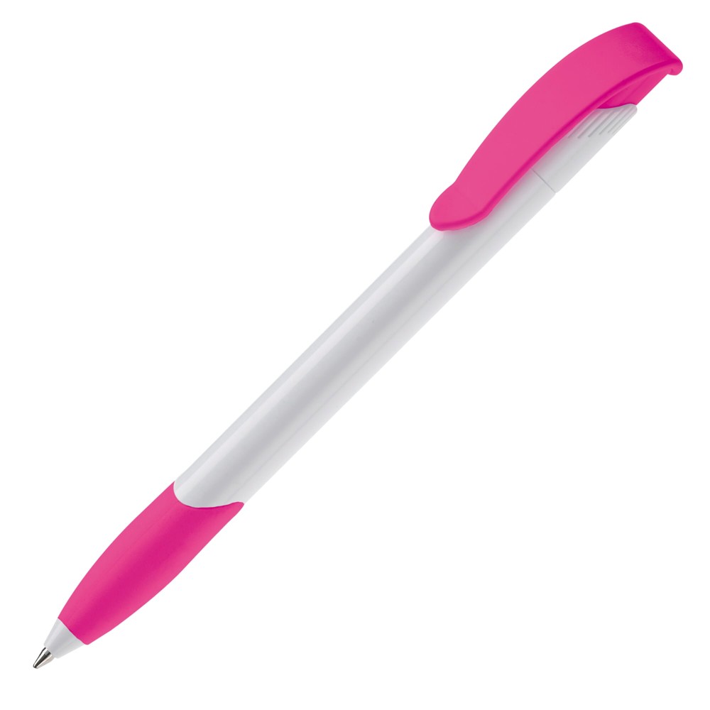 Kugelschreiber Apollo Hardcolour - Weiss / Rosa