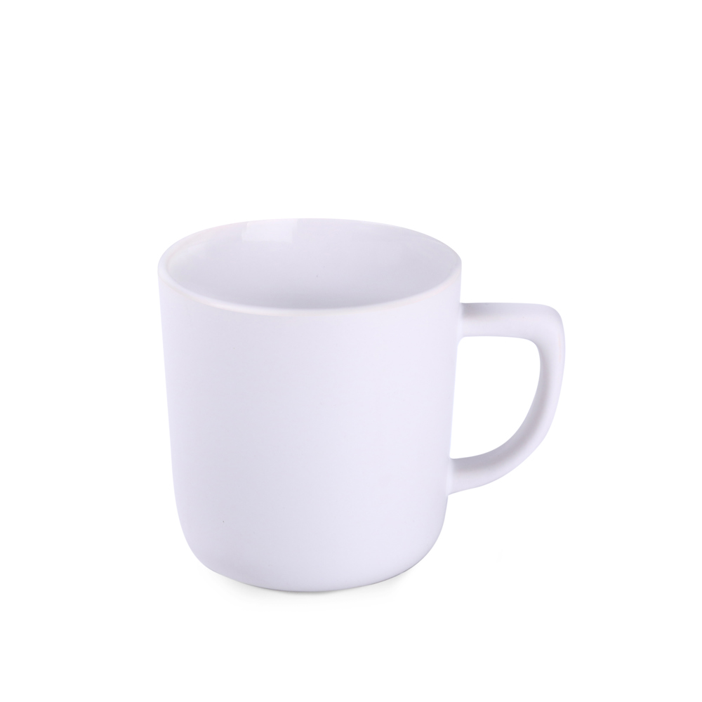 Becher Rico Pure 250ml weiß/rot - White