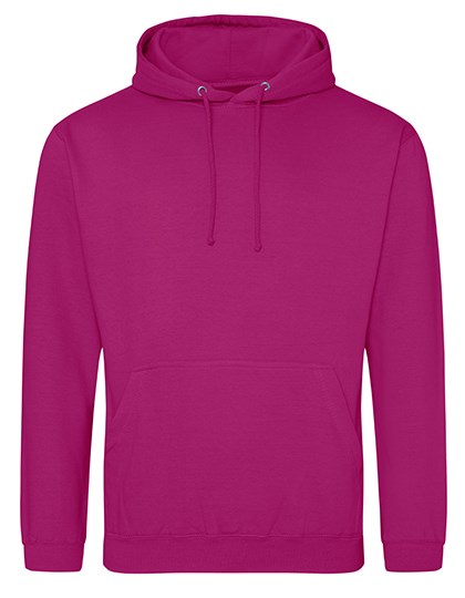 Just Hoods - College Hoodie - Festival Fuchsia