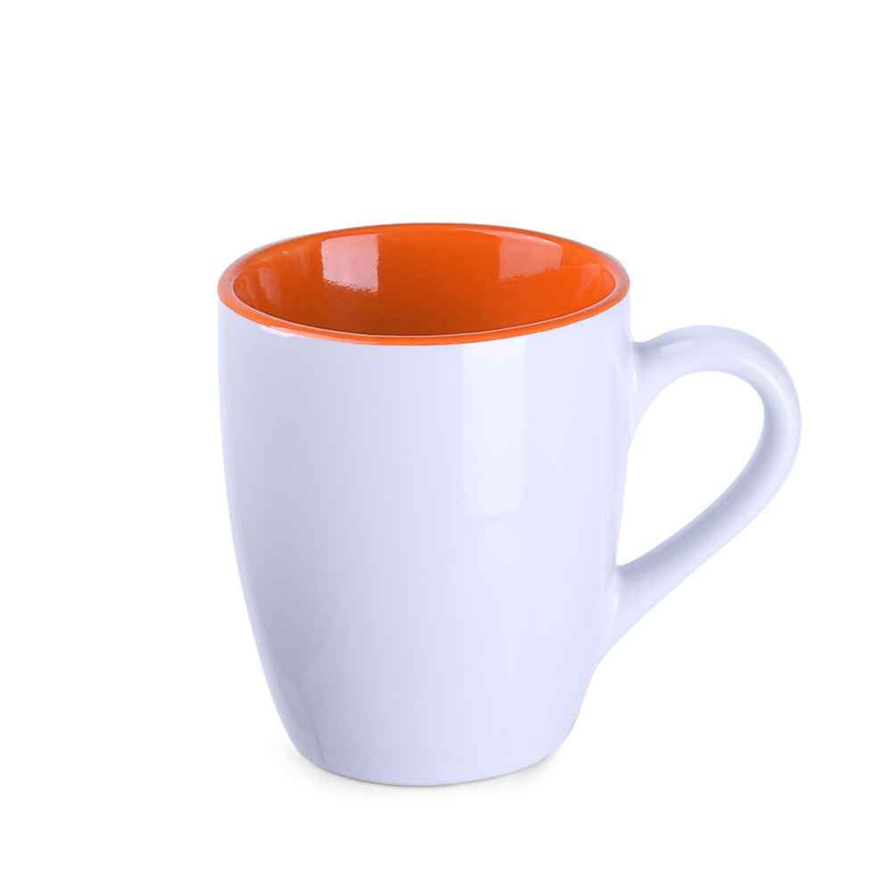 Becher Ilona Duo 300ml weiß/reflex blue - white/orange