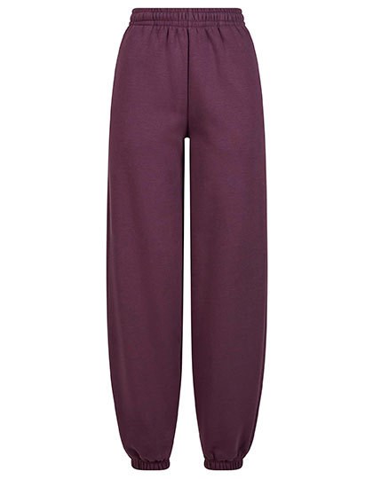 Build Your Brand - Ladies Fluffy Sweatpants - Plum Purple