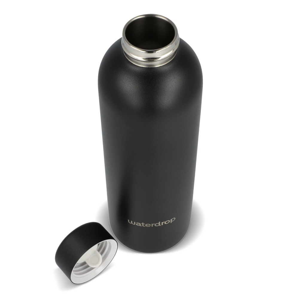 Waterdrop Edelstahlflasche mit Stahldeckel 600 ml