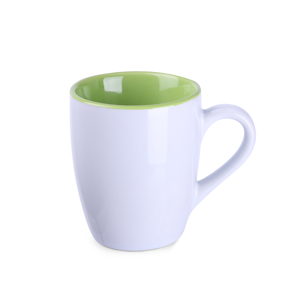 Becher Ilona Duo 300ml weiß/reflex blue - white/light green