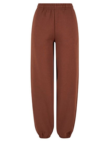 Build Your Brand - Ladies Fluffy Sweatpants - Chocolate Brown