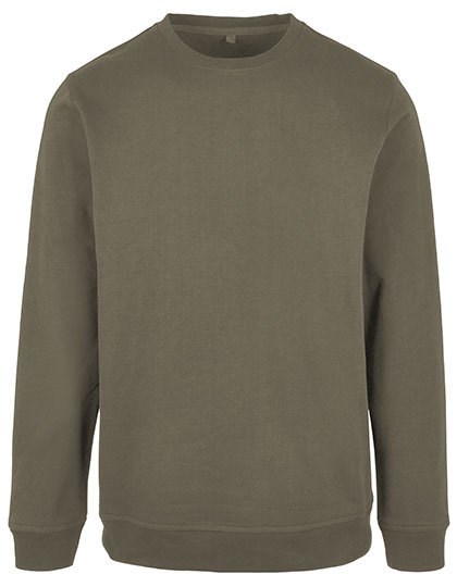 Build Your Brand Basic - Basic Crewneck - olive