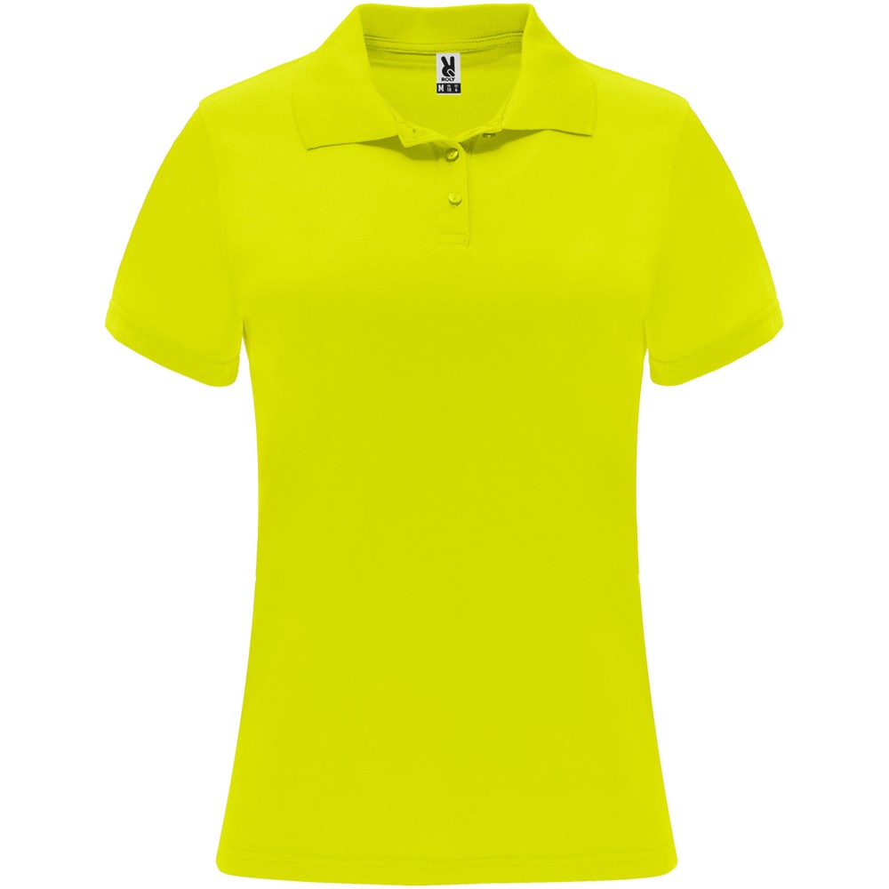 Monzha Sport Poloshirt für Damen - fluorgelb