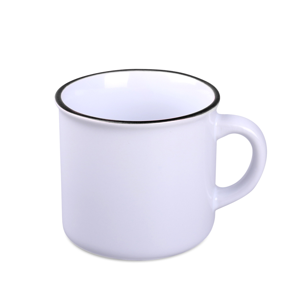 Sublimationstasse Loft Art 290ml weiß/schwarz