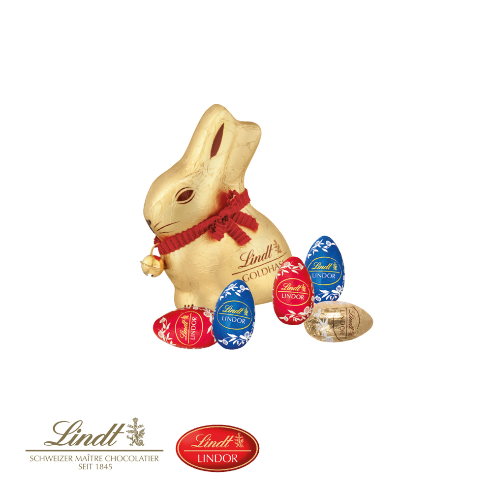 Großes Osternest mit Schokolade von Lindt