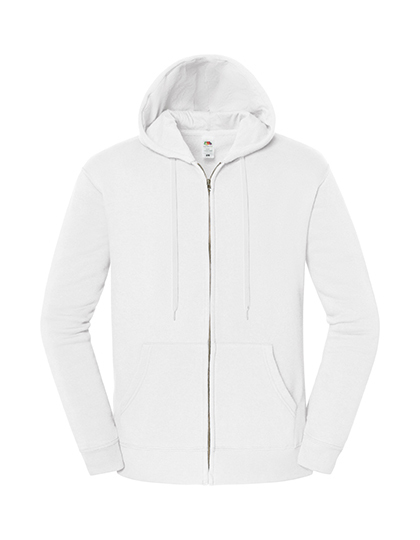 Fruit of the Loom - Iconic Premium Hooded Sweat Jacket - White