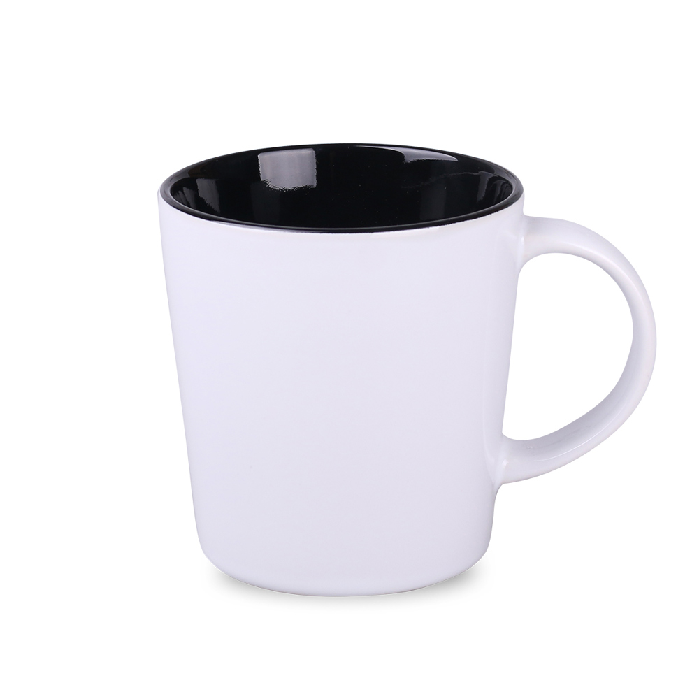 Becher Berg Art Solid 380ml weiß/rot - white/black