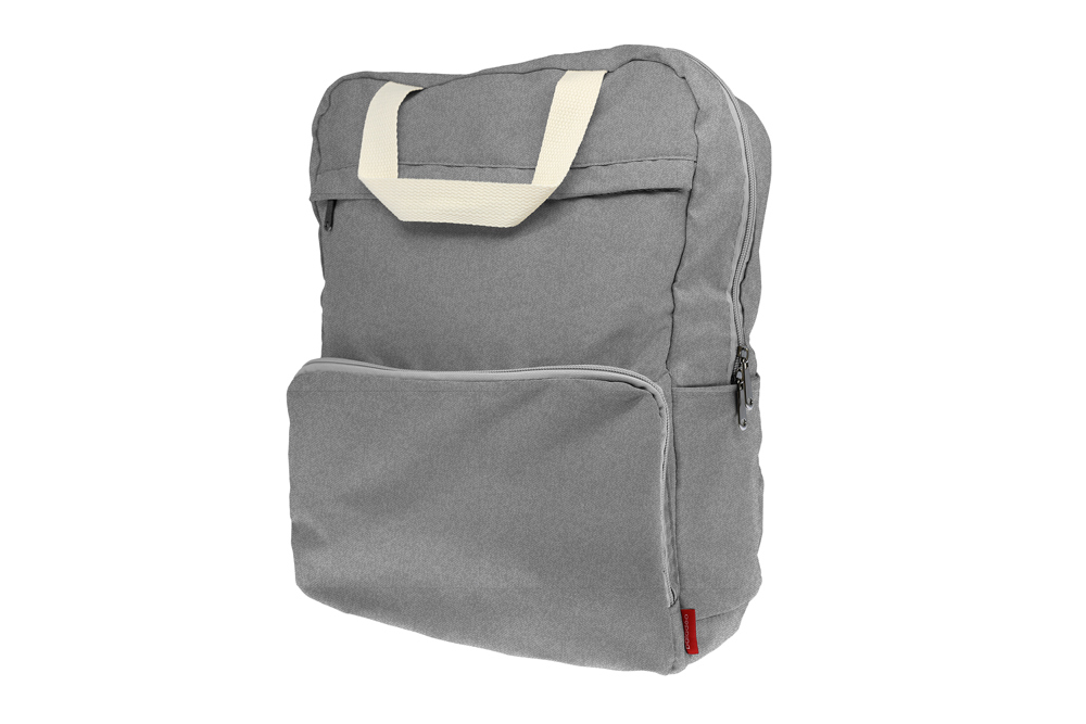 Faltbarer Rucksack 'Cordoba', meliertes Grau RPET