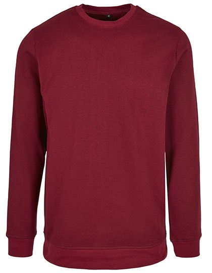 Build Your Brand Basic - Basic Crewneck - Burgundy