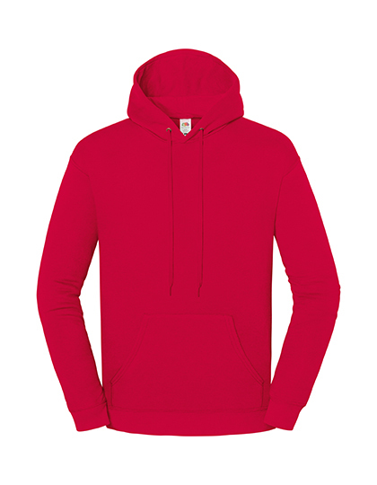 Fruit of the Loom - ICONIC 250 Hooded Sweat - Red