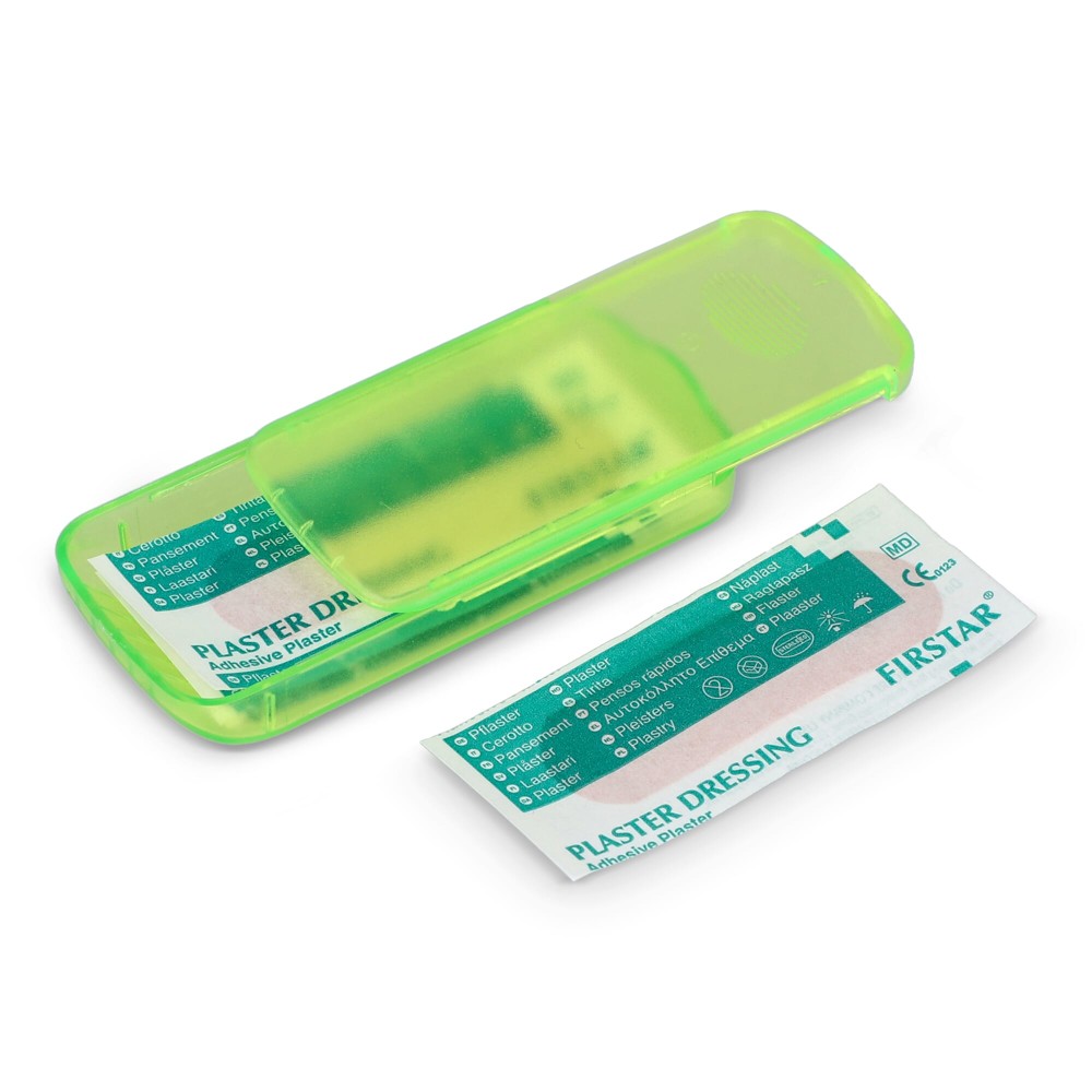 Pflasterbox mit 5 PE-Pflastern (56 × 18 mm) - Hellgrün