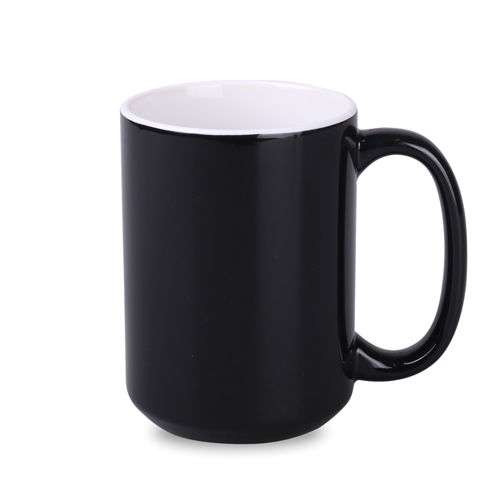 Becher Nevada 450ml weiß - black/white