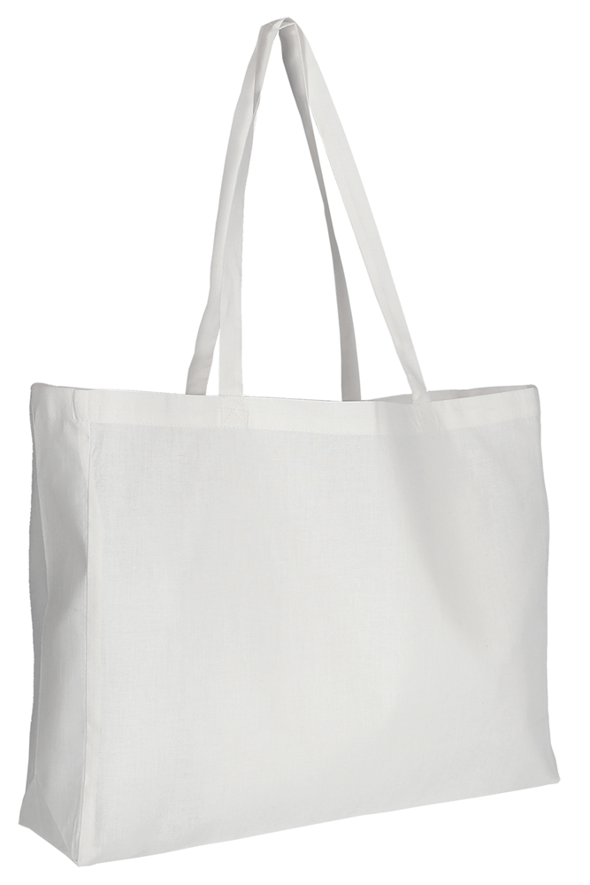 TEXXILLA Cotton-Shopper, weiß, ca. 140 g/m²