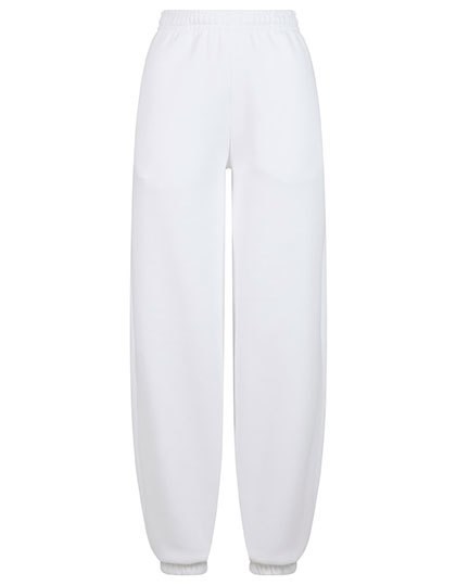 Build Your Brand - Ladies Fluffy Sweatpants - White