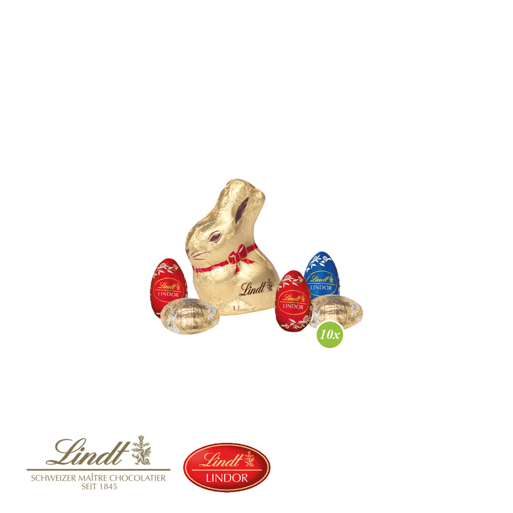 3D Präsent "Transporter" Ostern mit Lindt Schokoladenmischung