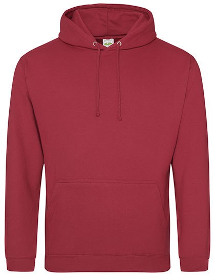 Just Hoods - College Hoodie - Brick Red