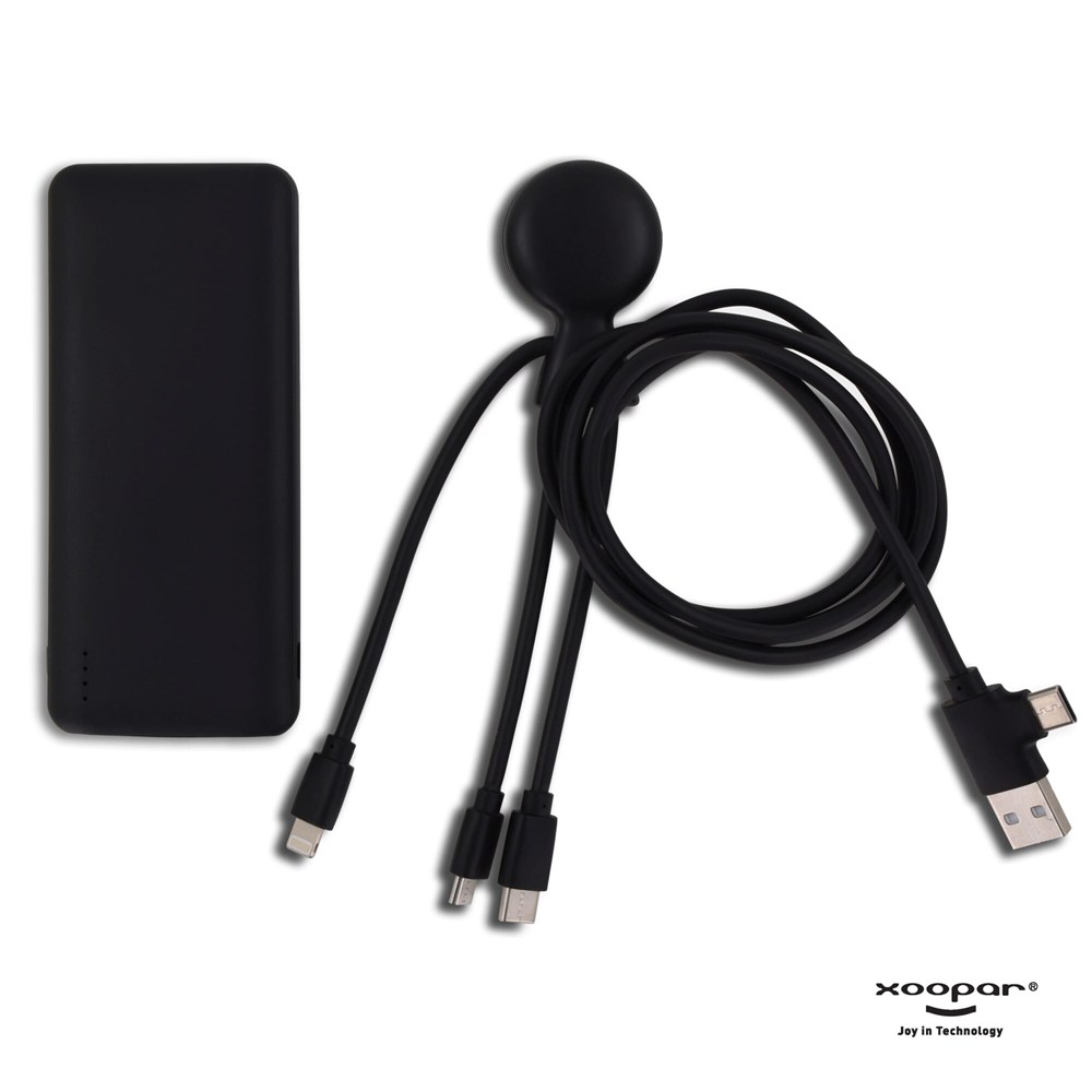 3199 | Xoopar Mr. Bio Powerbank and Cable pack 7000mAh