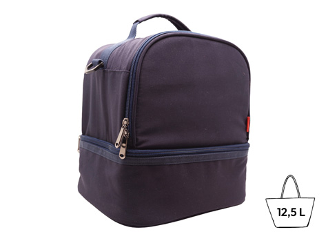 Isotherme Bento-Lunchbag 'Uji', Polycotton Mitternachtsblau