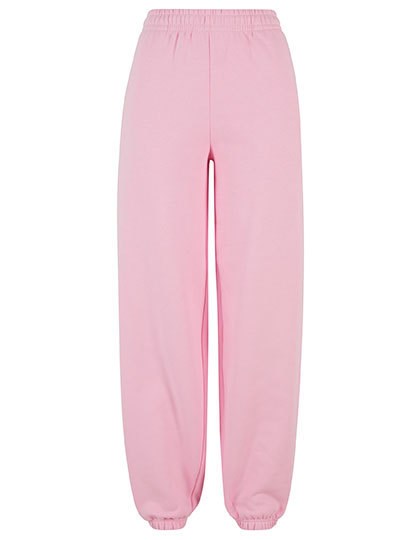 Build Your Brand - Ladies Fluffy Sweatpants - Soft Pink