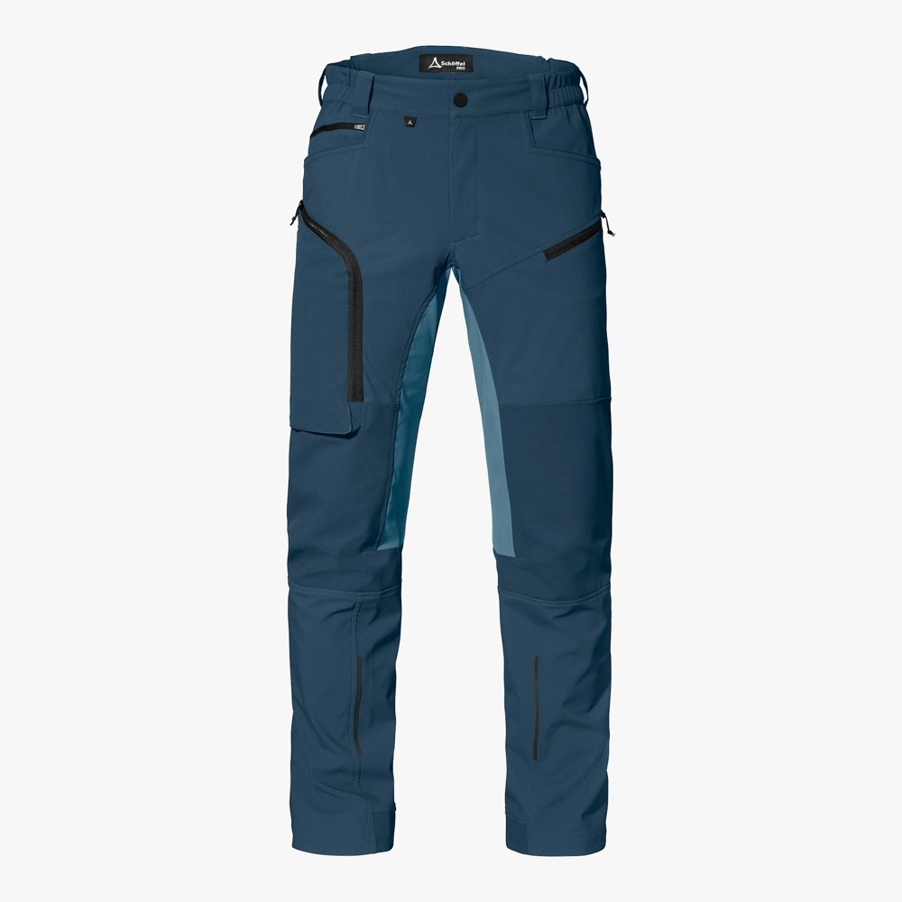 Allwettertalent Robuste Cordura Softshellhose Herren - blau